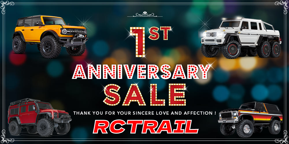 【!!RCTRAIL1周年記念 トラクサスセール!!】セール開催期間 2022年11月5日~20日まで! 皆様のおかげで、11月5日でオープン1周年を迎えます。 日頃の感謝を込めて、1周年記念SALEを開催します。 セール詳細はブログの続きへ