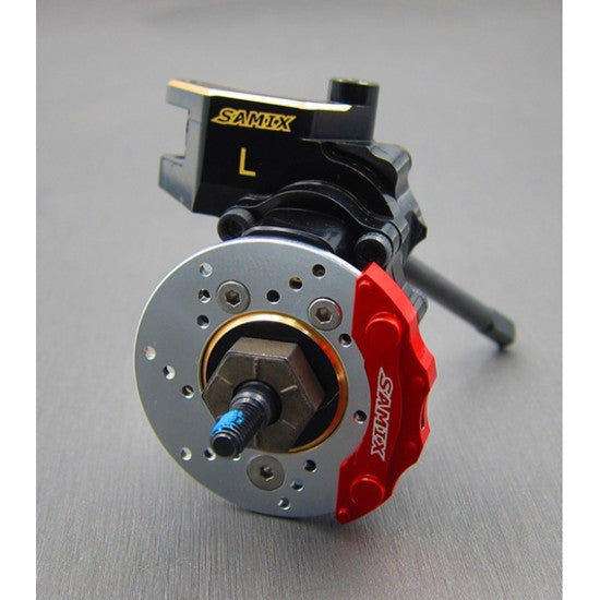 サミックス Traxxas TRX-4用 真鍮ポータルナックルカバー&スケールブレーキローター&キャリパーコンボセット TRX4-4413C2