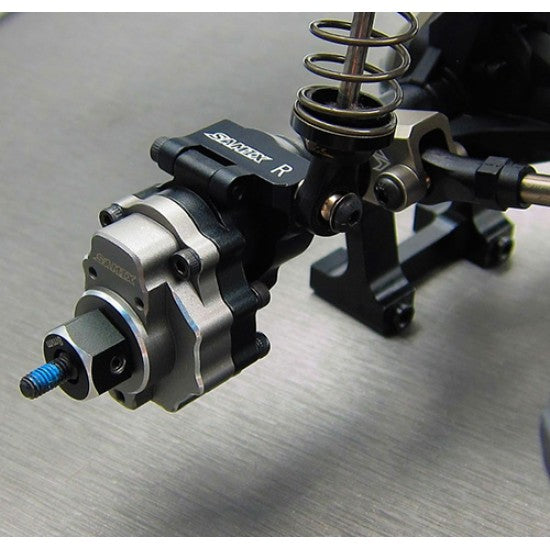 サミックス Traxxas TRX-4用 アルミリアハブキャリア 2個 各色 TRX4-6064