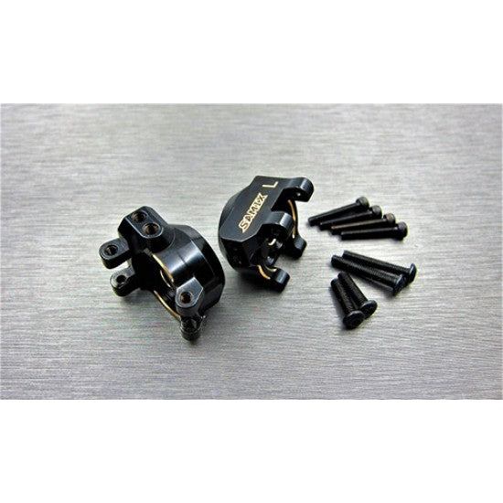 サミックス Traxxas TRX-4用 真鍮製リアハブキャリア 2個入り ブラック TRX4-4064