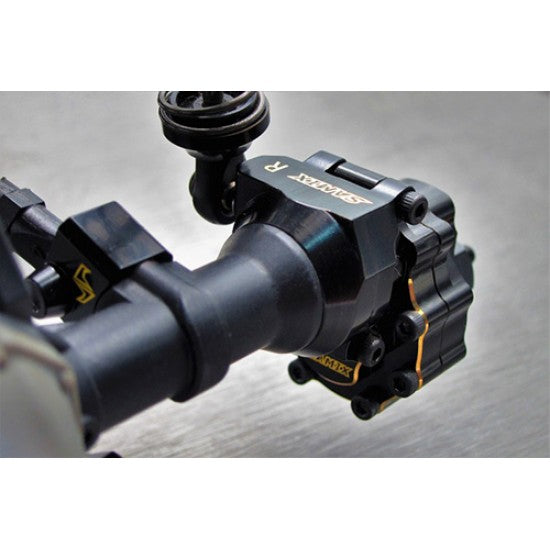 サミックス Traxxas TRX-4用 真鍮製リアハブキャリア 2個入り ブラック TRX4-4064