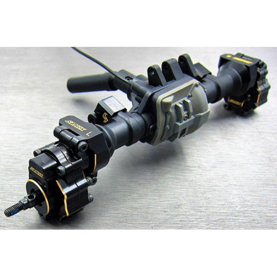 サミックス Traxxas TRX-4用 真鍮製リアハブキャリア 2個入り ブラック TRX4-4064