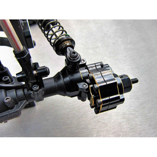 サミックス Traxxas TRX-4用 真鍮製リアハブキャリア 2個入り ブラック TRX4-4064