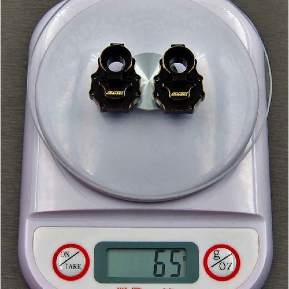 サミックス Traxxas TRX-4用 真鍮製リアインナーポータルカバー (ブラック) (2個) (65g) TRX4-4065