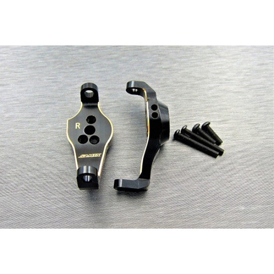 サミックス Traxxas TRX-4用 V2 真鍮Cハブキャリア(ブラック) (2個) (41g) TRX4-4014V2