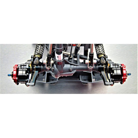 サミックス Traxxas TRX-4用 V2 真鍮Cハブキャリア(ブラック) (2個) (41g) TRX4-4014V2