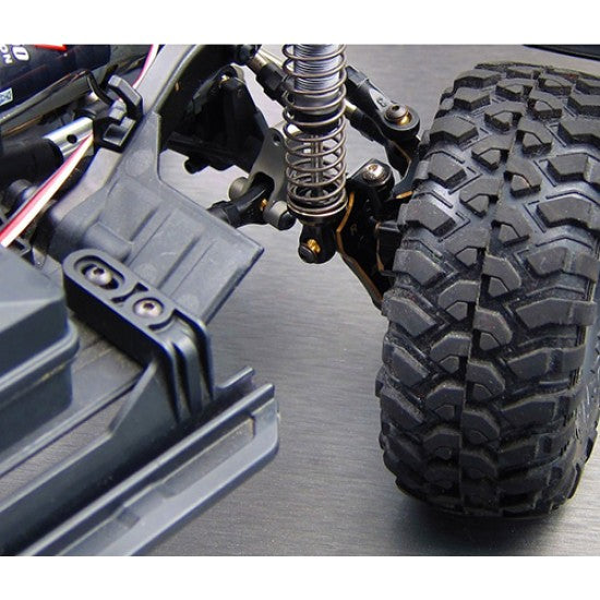 サミックス Traxxas TRX-4用 V2 真鍮Cハブキャリア(ブラック) (2個) (41g) TRX4-4014V2