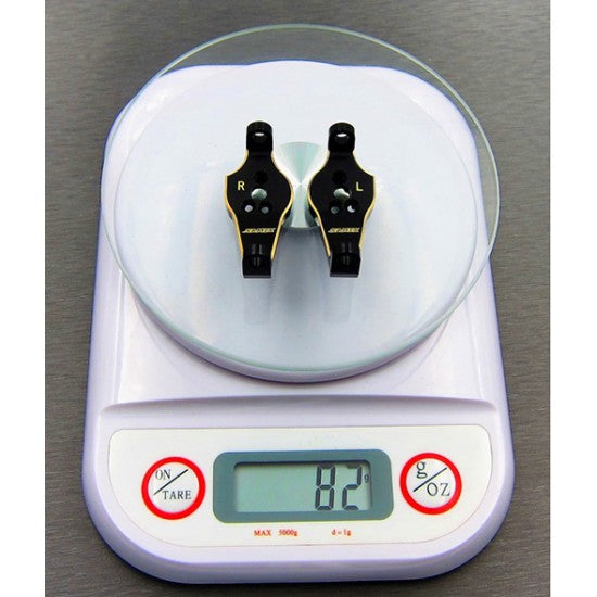 サミックス Traxxas TRX-4用 V2 真鍮Cハブキャリア(ブラック) (2個) (41g) TRX4-4014V2