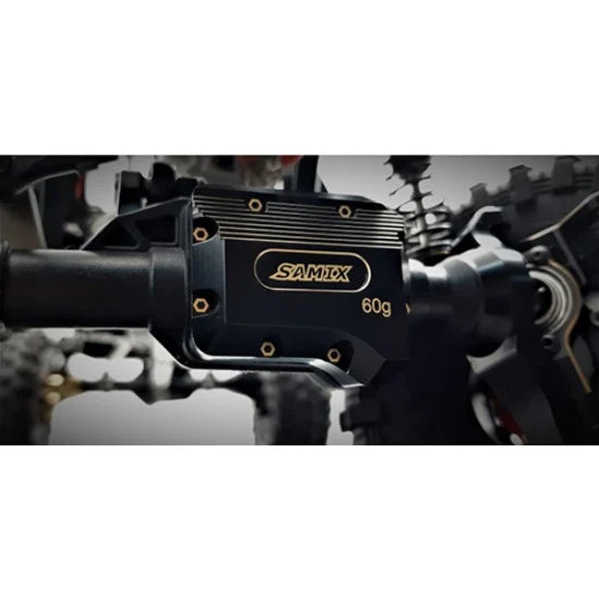 Samix TRX-4用 真鍮製デファレンシャルカバー ブラック Traxxas TRX4-4075