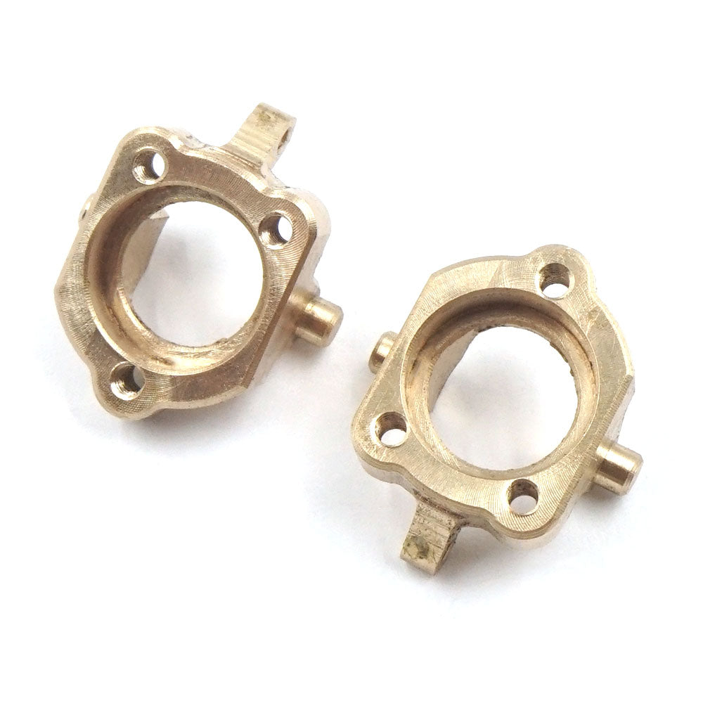 Xtra Speed 真鍮製フロントステアリングナックル(京商 MX-01 ミニッツ 4x4用) XS-OM27013