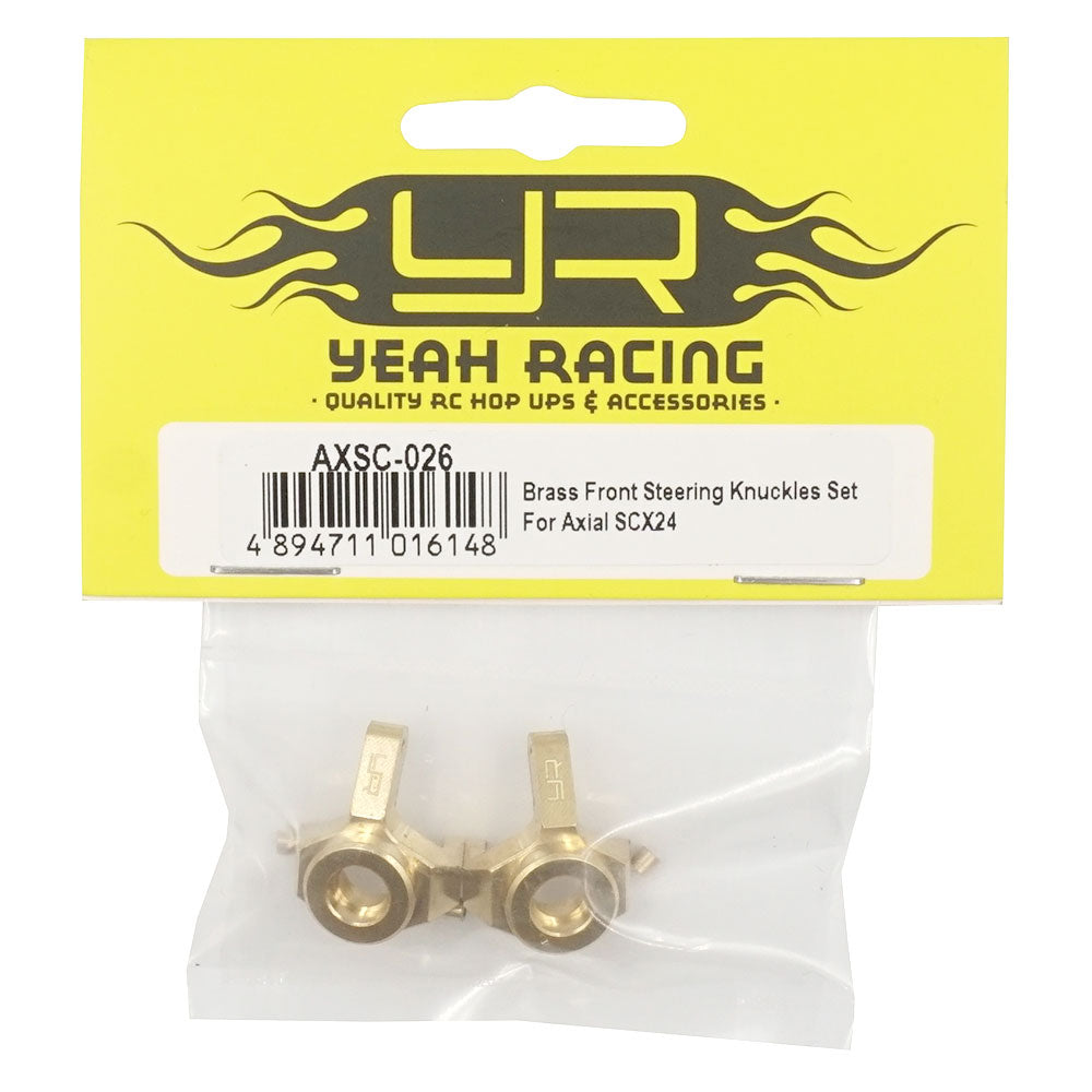 Yeah Racing Axial SCX24 AX24用 真鍮製フロントステアリングナックルセット AXSC-026