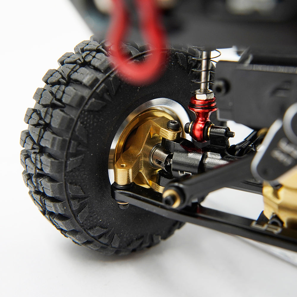 Yeah Racing Axial SCX24 AX24用 真鍮製フロントステアリングナックルセット AXSC-026