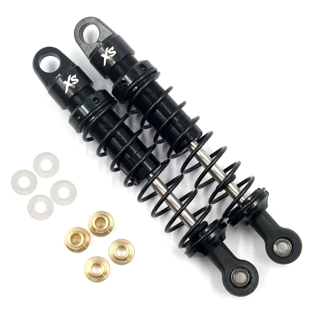 Xtra Speed アルミ 82mm ショックアブソーバー 2個 ブラック 1/10 クローラー / XS03用 XS-59905BK