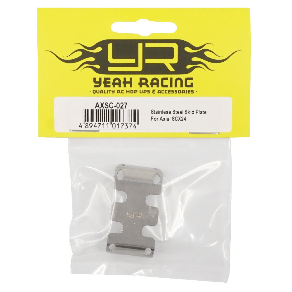 Yeah Racing Axial SCX24用ステンレススチールスキッドプレート AXSC-027