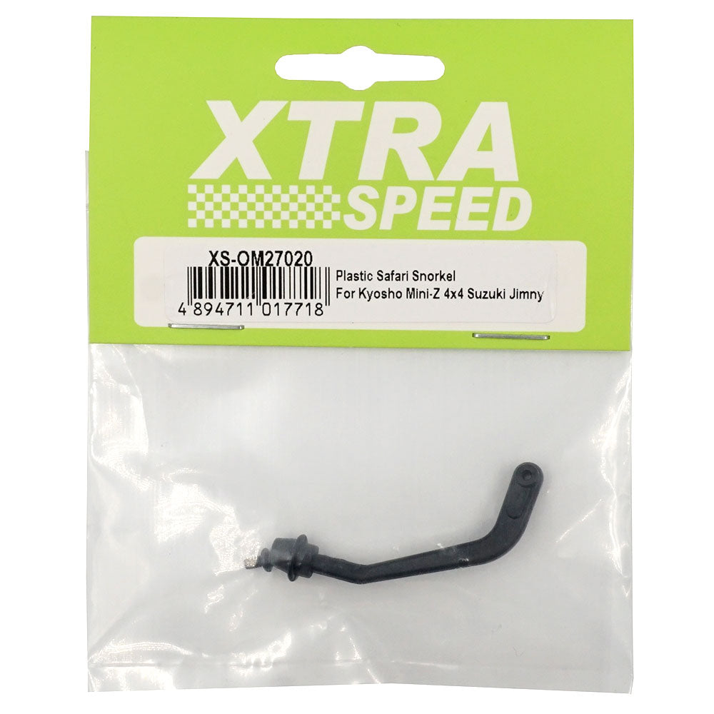 Xtra Speed プラスチック製サファリシュノーケル 京商 ミニッツ 4x4 スズキ ジムニー、ジープ / カリスマ MSA-1E スズキ ジムニー用 XS-OM27020