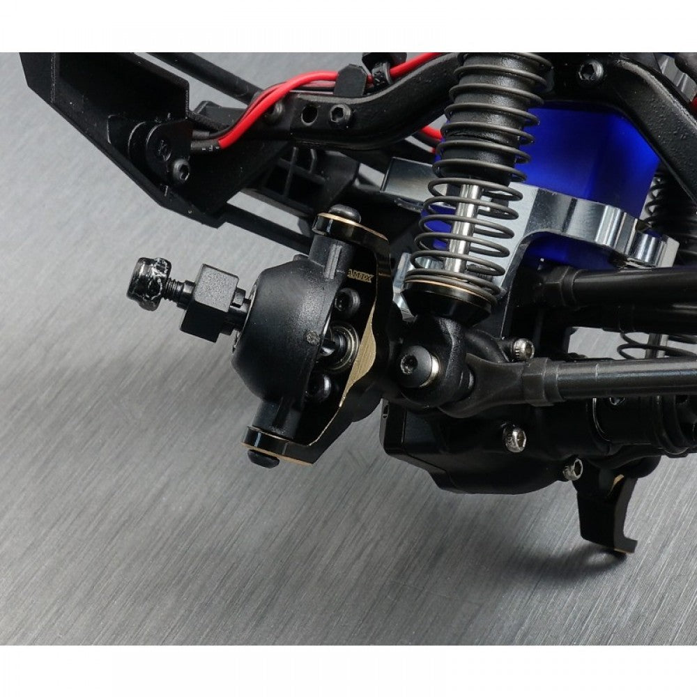 サミックス Traxxas TRX4M用 真鍮ハブキャリア 2個 ブラックゴールド TRX4M-4014