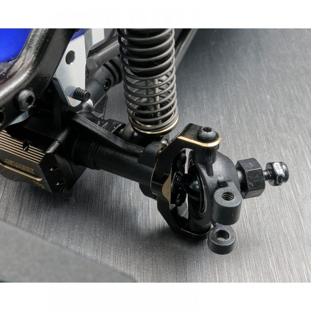 サミックス Traxxas TRX4M用 真鍮ハブキャリア 2個 ブラックゴールド TRX4M-4014