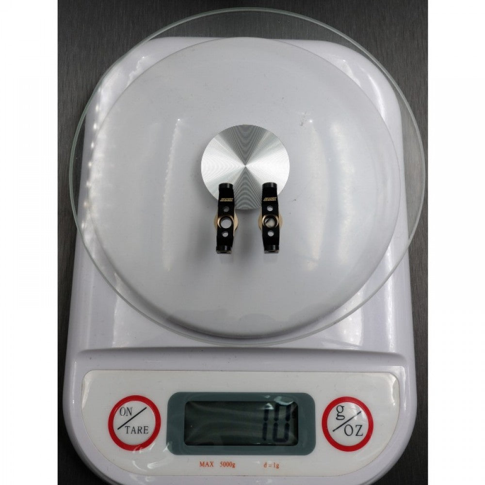 サミックス Traxxas TRX4M用 真鍮ハブキャリア 2個 ブラックゴールド TRX4M-4014