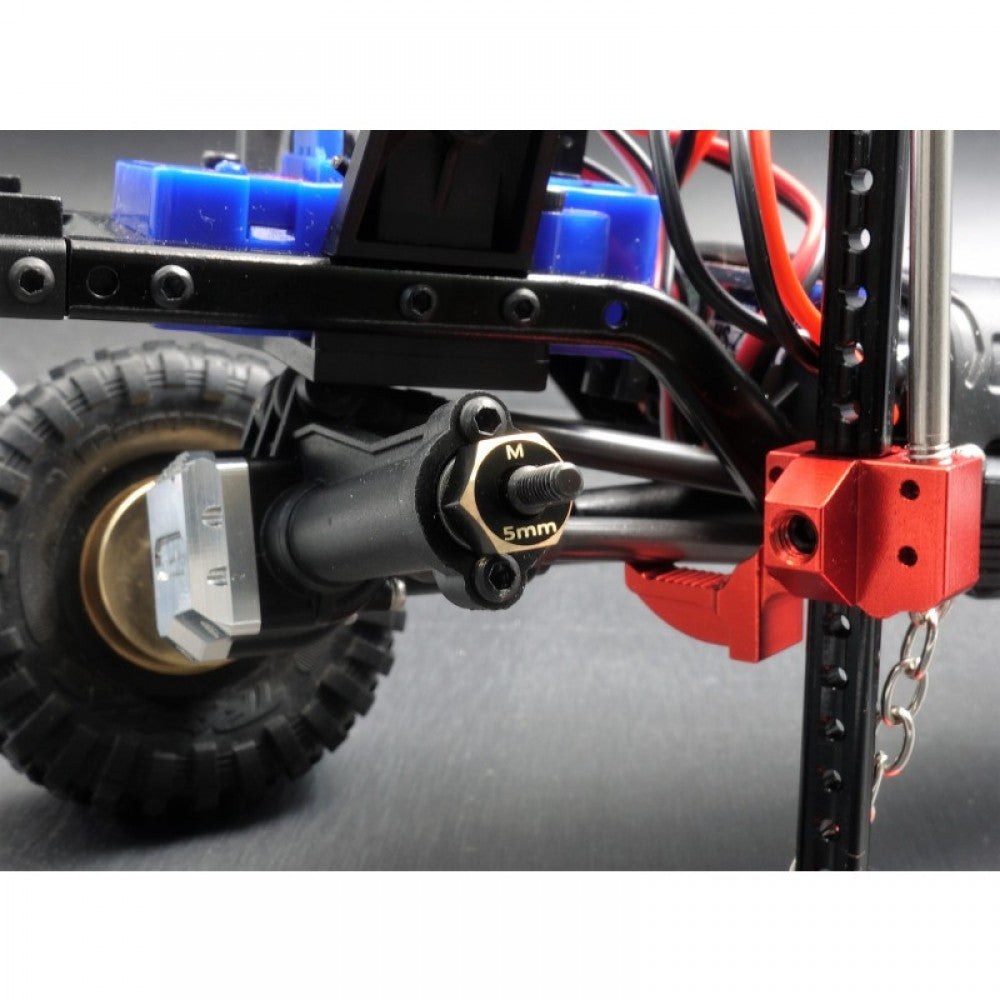 Samix Traxxas TRX-4M用 真鍮六角アダプター(5mm)(4個)(1g) TRX4M-4063-5