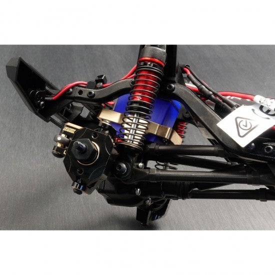 サミックス Traxxas TRX4M用 真鍮製フロントステアリングナックル 2個入り ブラック TRX4M-4412