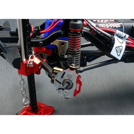 サミックス Traxxas TRX4M用 真鍮製フロントステアリングナックルセット(スケールブレーキローター&キャリパーセット付き)TRX4M-4412FS