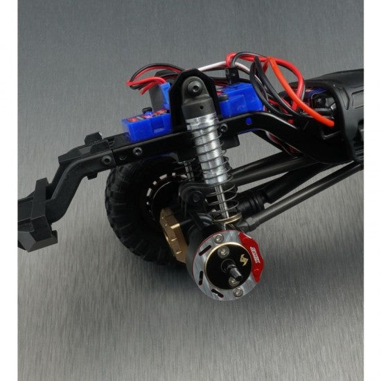 サミックス Traxxas TRX4M用 真鍮製リアブレーキアダプターセット(スケールブレーキローター&キャリパー付き)TRX4M-4415FS