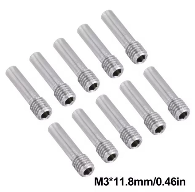 1/10 RC クローラー車軸 SCX10 モデル用 M3 M4 ステンレススチール ヘッドレス六角ドライブシャフト スクリューピン 10個入り