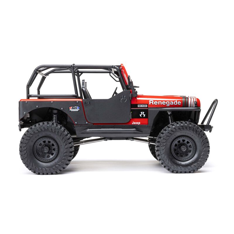 アキシャル1/10 SCX10 III ジープ CJ-7 4WD ブラシ付き RTR、レッド