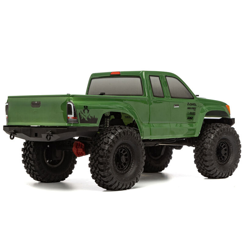 アキシャル1/10 SCX10 III ベースキャンプ 4X4 ロッククローラー ブラシモーター仕上げ RTR、グリーン