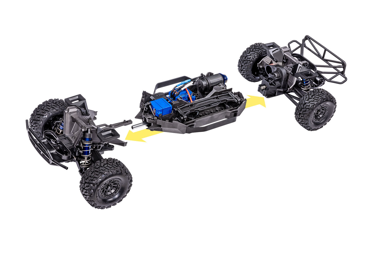 トラクサス 1/8 MAXX スラッシュ 4WD 6s ブラシレス ショート コース トラック Maxx Slash ブルー 102076-4