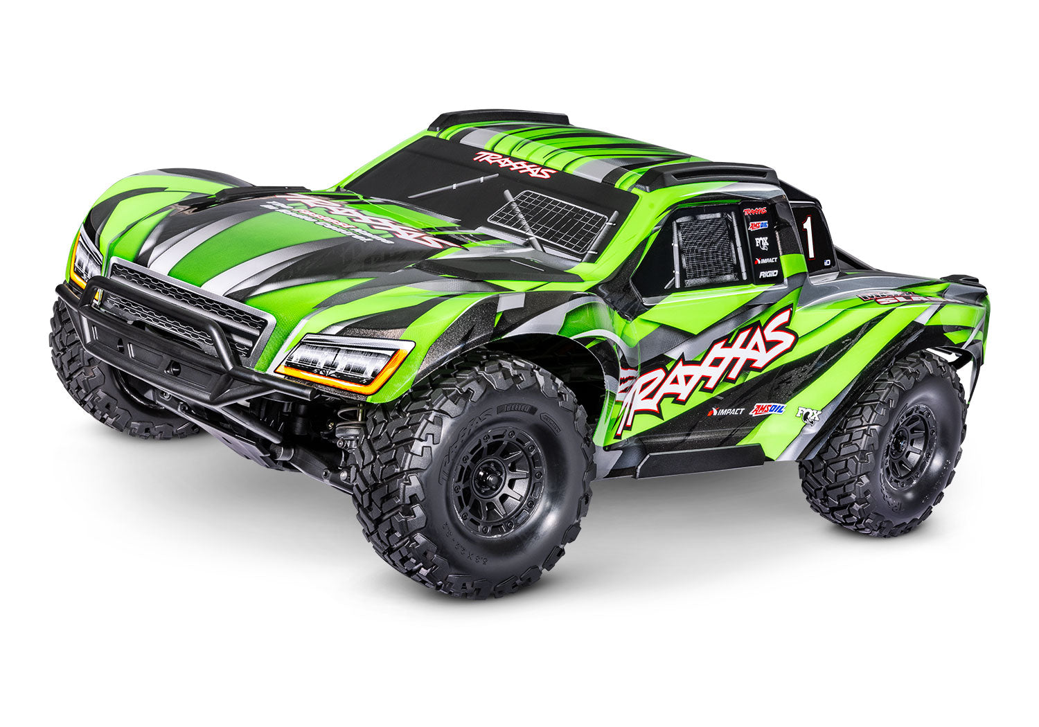 トラクサス 1/8 MAXX スラッシュ 4WD 6s ブラシレス ショート コース トラック Maxx Slash グリーン 102076-4