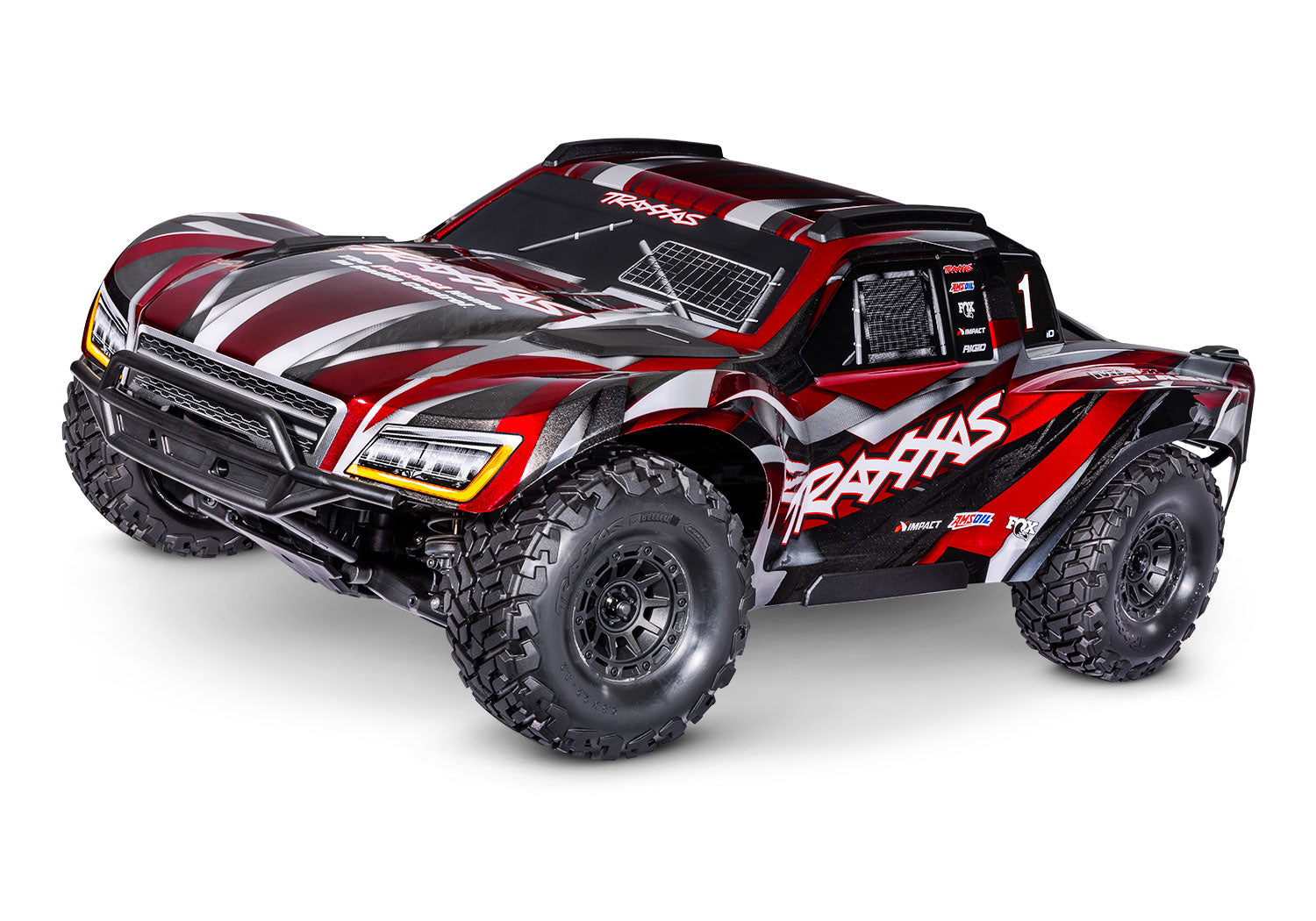 トラクサス 1/8 MAXX スラッシュ 4WD 6s ブラシレス ショート コース トラック Maxx Slash レッド 102076-4