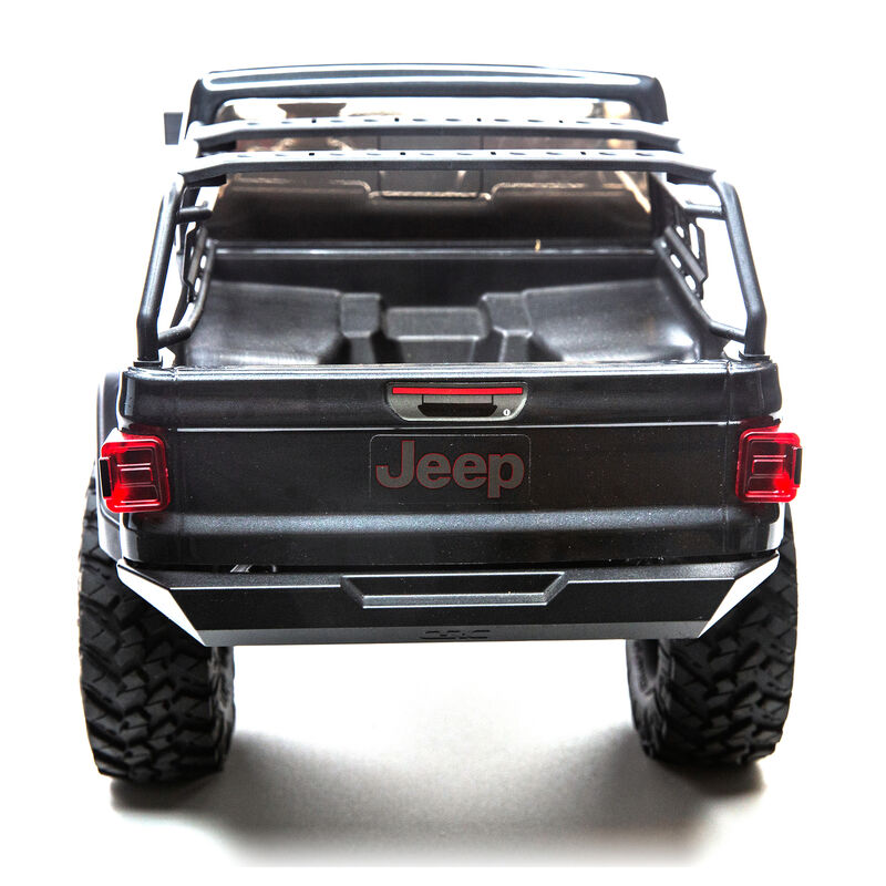 アキシャル 1/10 SCX10 III ジープ JT グラディエーター 4X4 ロッククローラー ポータル付き RTR、グレー