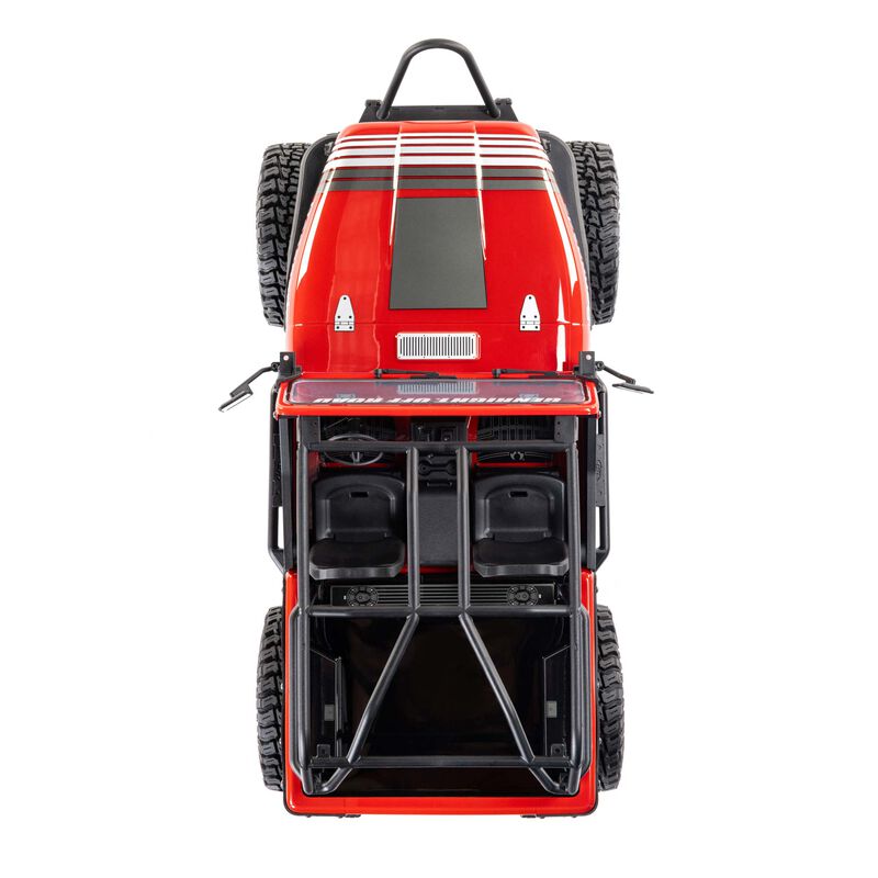 アキシャル1/10 SCX10 III ジープ CJ-7 4WD ブラシ付き RTR、レッド