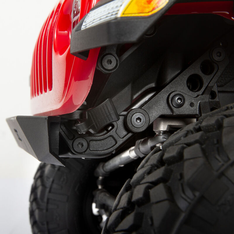 アキシャル 1/10 SCX10 III ジープ JT グラディエーター 4X4 ロッククローラー ポータル付き RTR、グレー