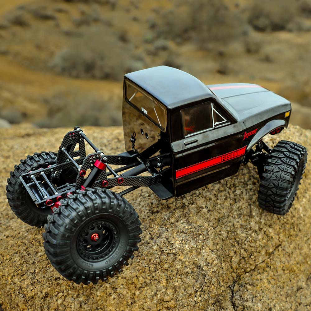 【アウトレット 箱痛みあり】REDCAT Ascent Fusion LCG 1/10 4WD RTR ブラシレス スケール ロック クローラー (ブラック)