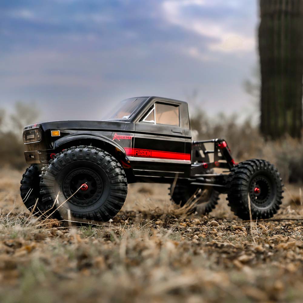 【アウトレット 箱痛みあり】REDCAT Ascent Fusion LCG 1/10 4WD RTR ブラシレス スケール ロック クローラー (ブラック)