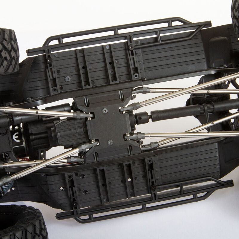 アキシャル 1/10 SCX10 III ジープ JT グラディエーター 4X4 ロッククローラー ポータル付き RTR、グレー