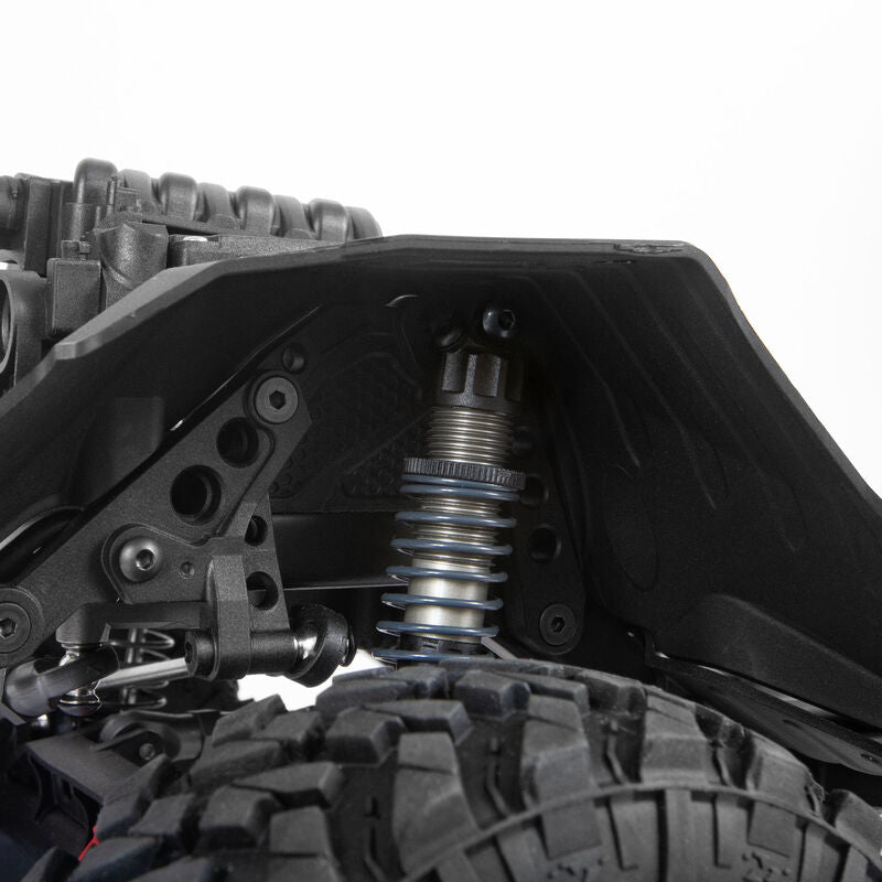 アキシャル 1/10 SCX10 III ジープ JT グラディエーター 4X4 ロッククローラー ポータル付き RTR、グレー