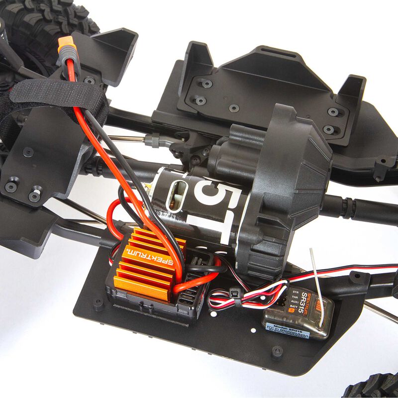 アキシャル1/10 SCX10 III ベースキャンプ 4X4 ロッククローラー ブラシモーター仕上げ RTR、グリーン