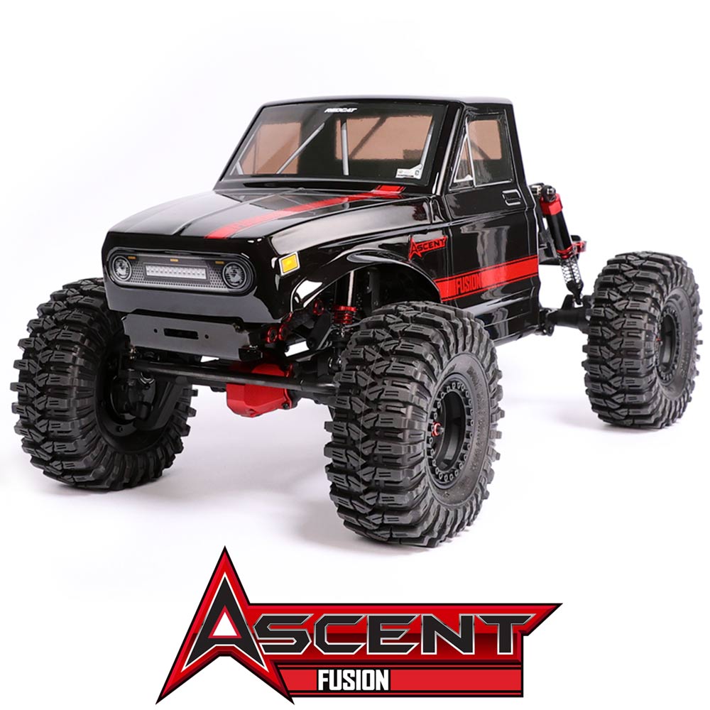 【アウトレット 箱痛みあり】REDCAT Ascent Fusion LCG 1/10 4WD RTR ブラシレス スケール ロック クローラー (ブラック)
