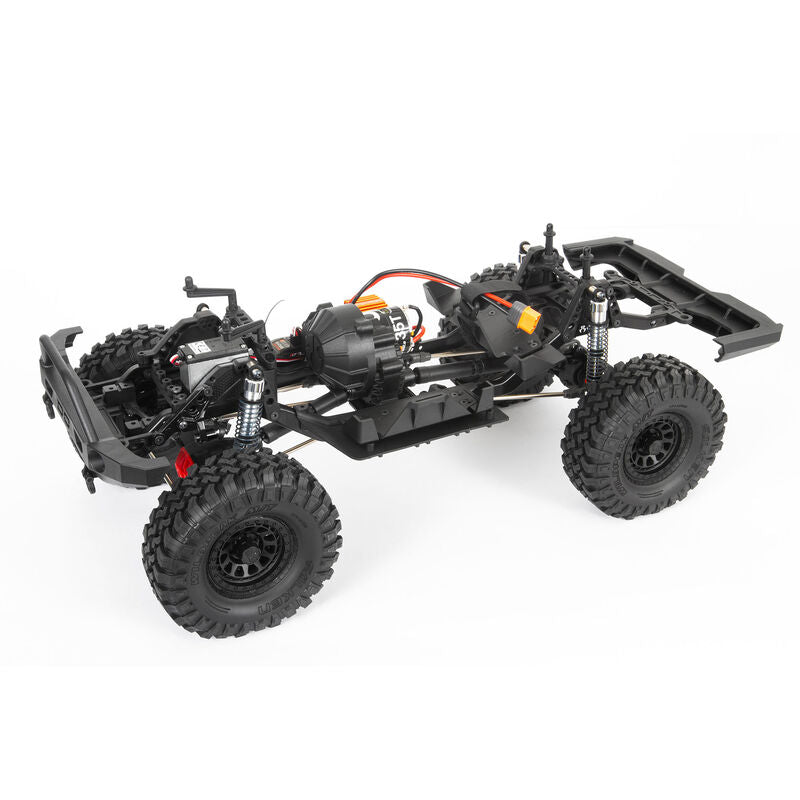 アキシャル1/10 SCX10 III ベースキャンプ 4X4 ロッククローラー ブラシモーター仕上げ RTR、グリーン