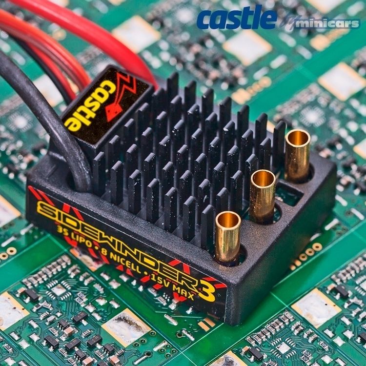 キャッスルクリエーションズ 1/10 RCカー、クローラー用ESC サイドワインダー 3 スポーツ 防水 010-0115-00