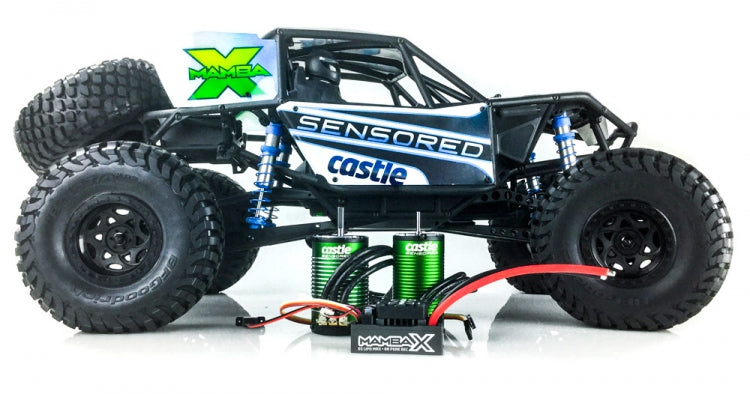キャッスルクリエーションズ 1/8、1/10、RCカー用ESC MAMBA X 25.2V 防水 ESC、8AピークBEC、データロギング 010-0155-00