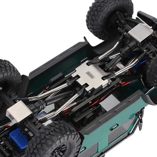 1/18 トラクサス TRX4M適合 ステンレススチール シャーシ アーマー スキッド プレート アクスル プロテクター