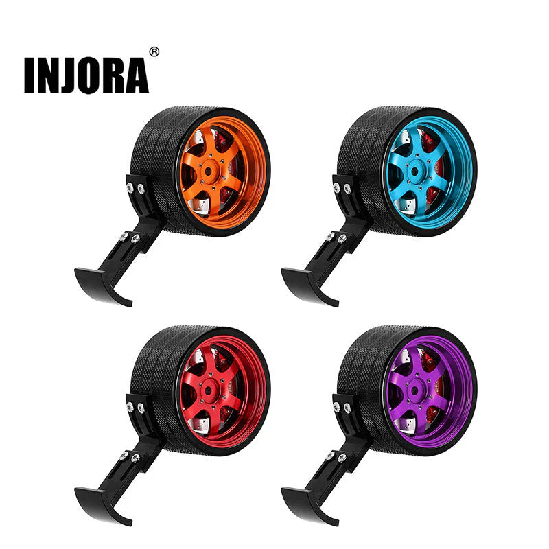 TRX4M TRX4 TRX6 Slash Summit用 アルミ製片手操作ステアリングホイール TQIトランスミッター RX4-14(各色)