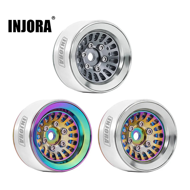 1/18 1/24 RCクローラー用 タービン 1.0インチ アルミビードロックホイール DGW-1055CL