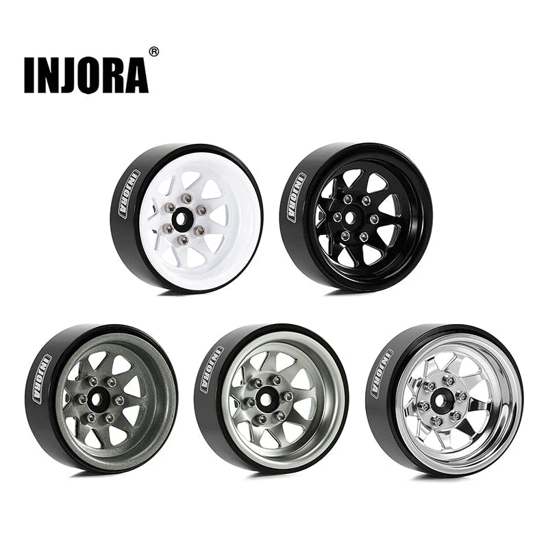 1.3インチ スタンプスチールホイール - 4.05mmオフセット 1/24 1/18 RC