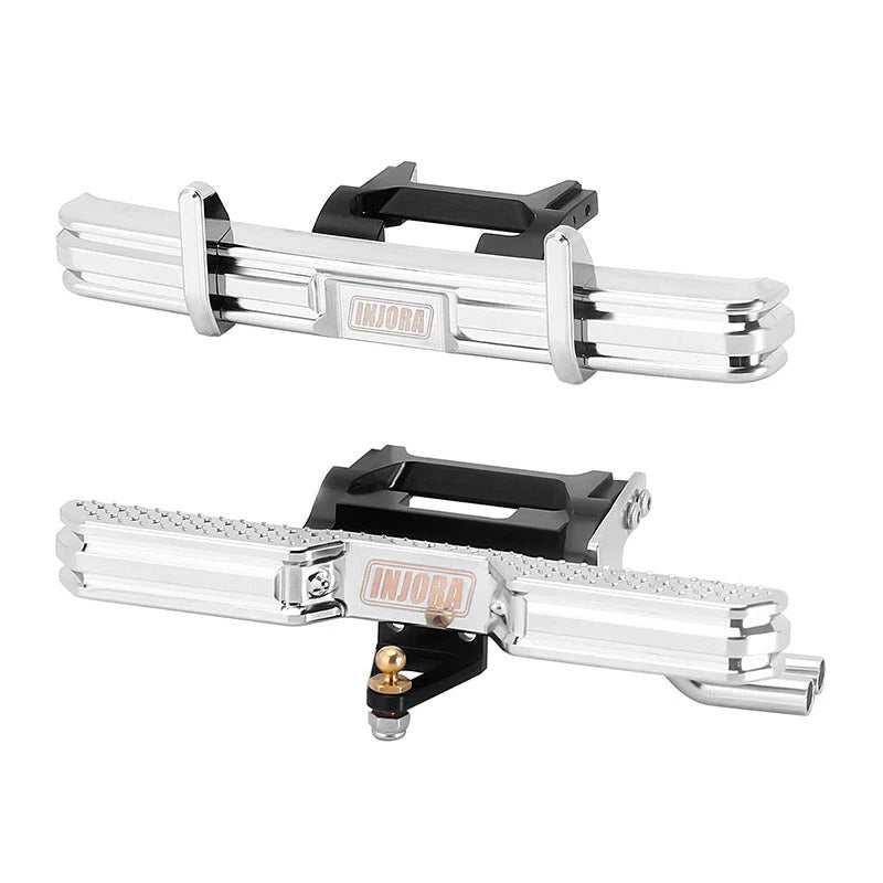 1/18 TRX4MハイトレイルF150用 CNCアルミフロントリアバンパー(デュアルエキゾースト付き) 4M-95FR