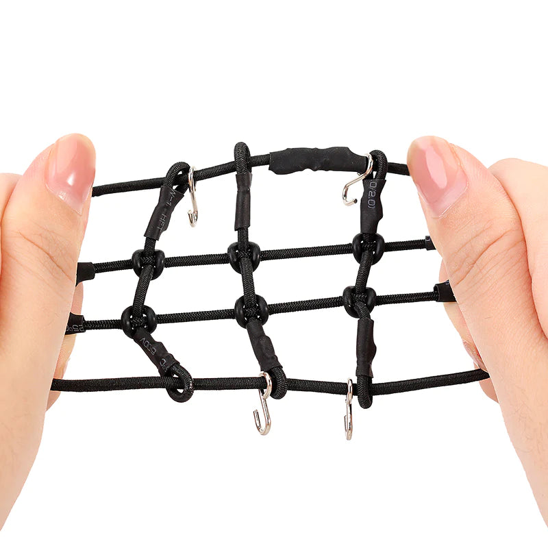 1/18 1/24 RC クローラー用 ミニ荷物ネット 弾性素材 スケールパーツ アクセサリー TRX4M SCX24 ミニッツ4X4などに